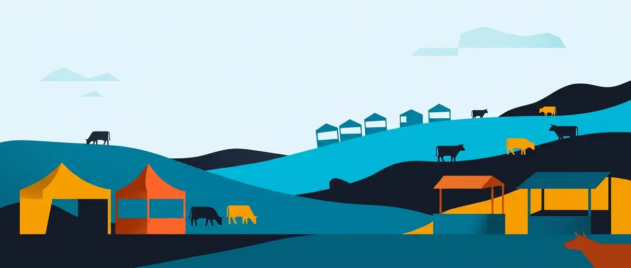 Ilustração da paisagem do Agreste Central