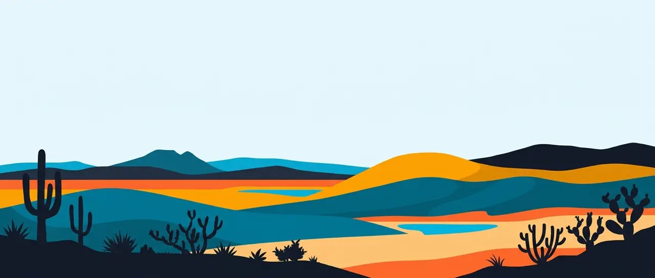 Ilustração da paisagem do Agreste Meridional