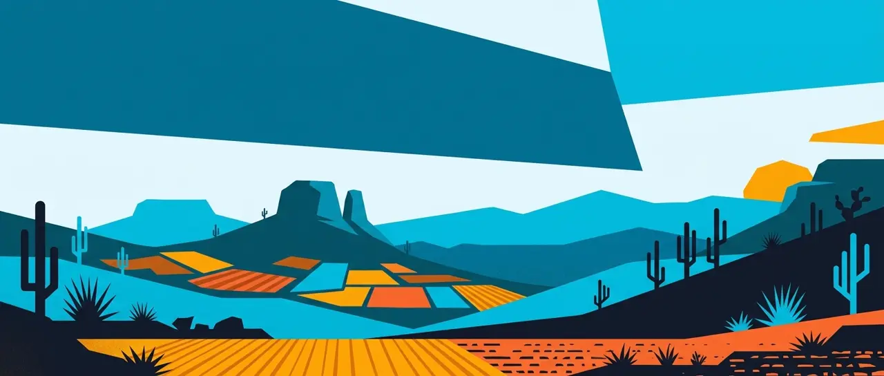 Ilustração da paisagem do Agreste Setentrional