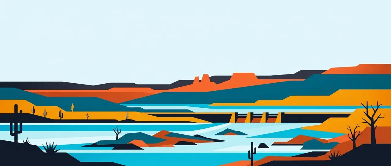 Ilustração da paisagem do Sertão de Itaparica