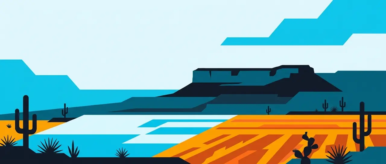 Ilustração da paisagem do Sertão do Araripe