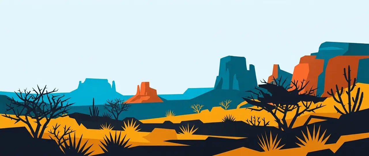 Ilustração da paisagem do Sertão do Moxotó