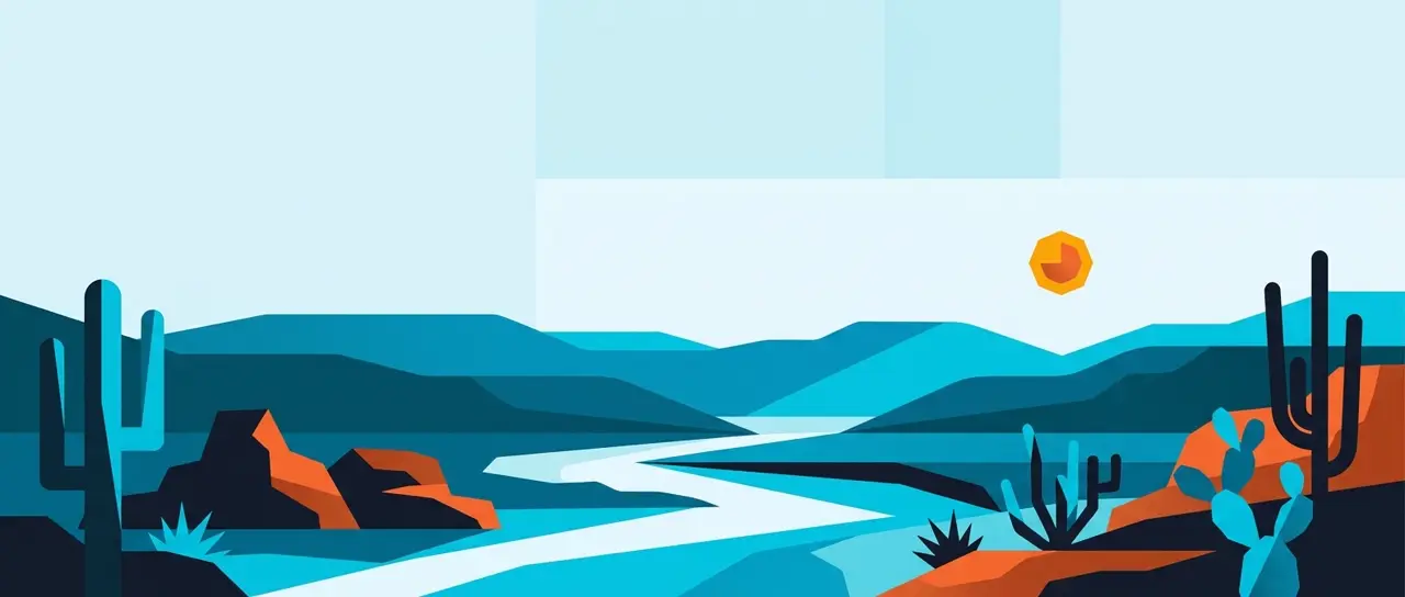 Ilustração da paisagem do Sertão do Pajeú