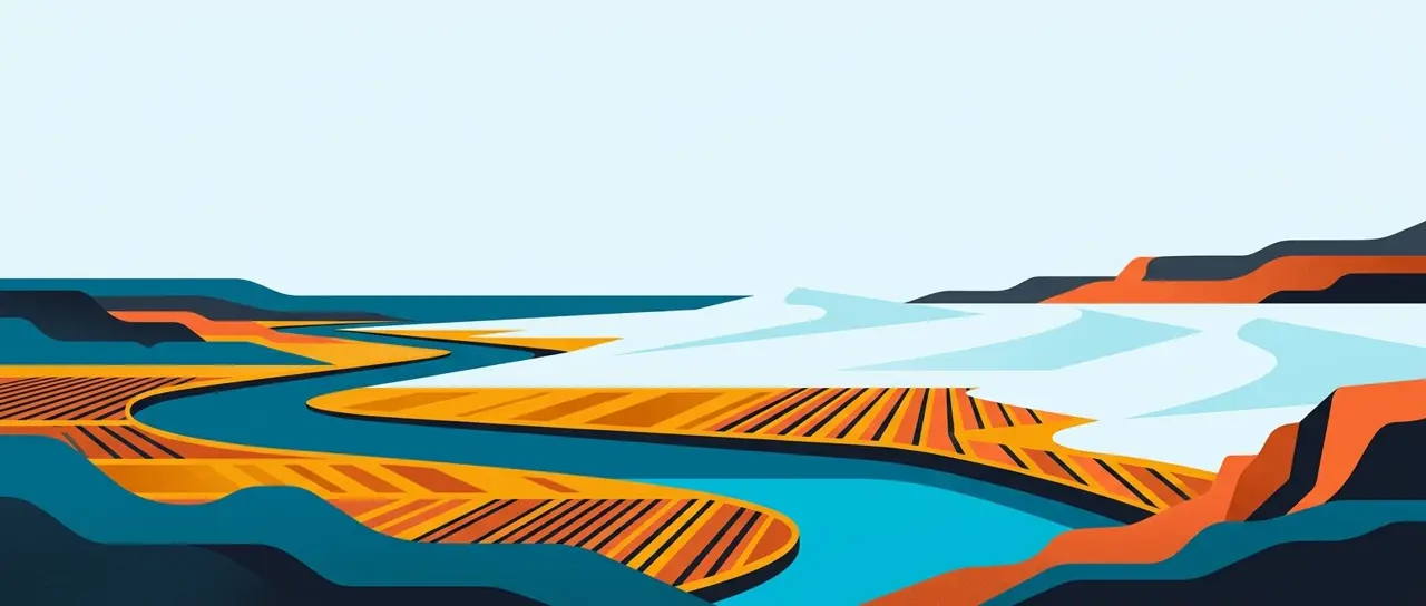 Ilustração da paisagem do Sertão do São Francisco