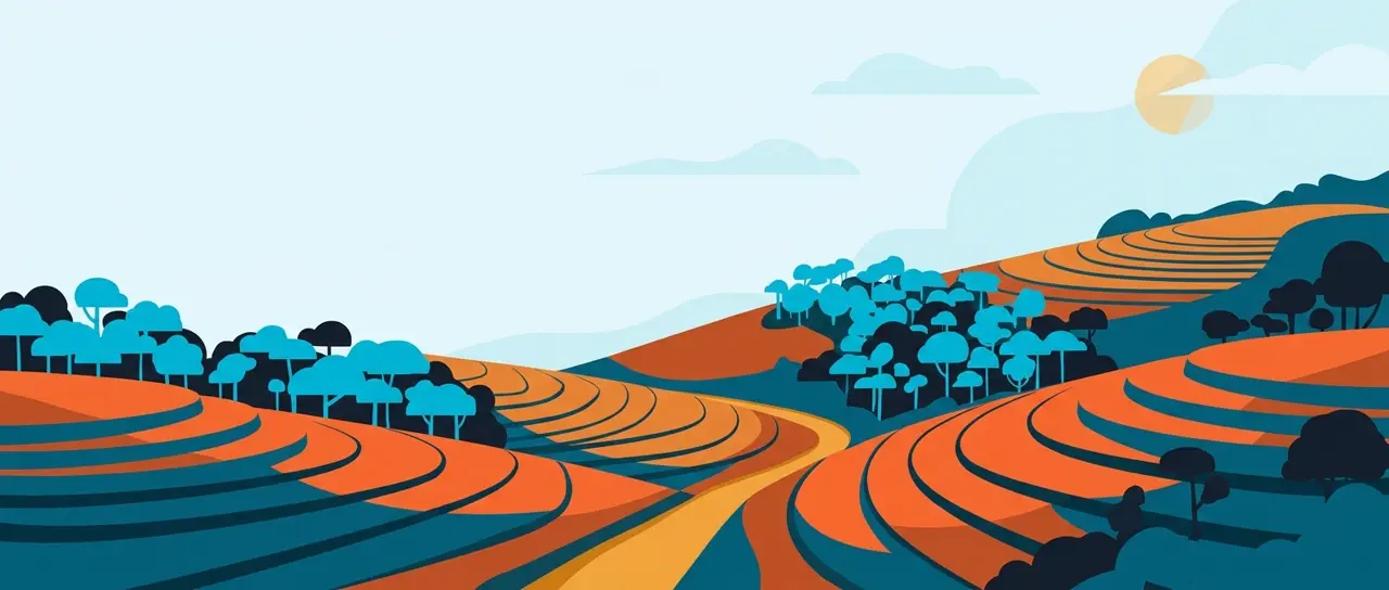 Ilustração da paisagem do Zona da Mata Norte